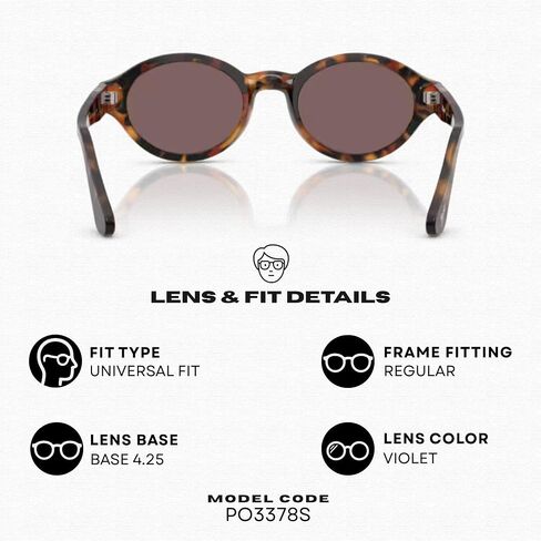 Persol LORIS PO3378S Oval Shape Sunglasses With Official Eyewear Kit in Kuwait