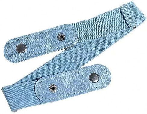 No Buckle Jeans Belt Adjustable Invisible Elastic Stretch Waist belts for Men/Women in Kuwait