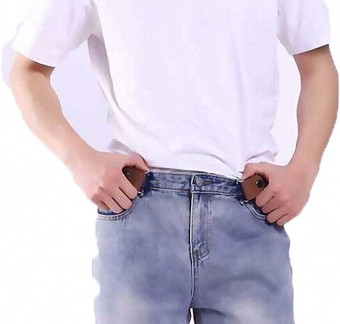 No Buckle Jeans Belt Adjustable Invisible Elastic Stretch Waist belts for Men/Women in Kuwait