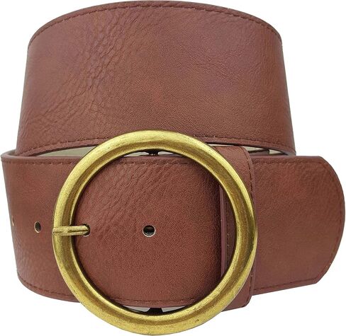 Wide Belt with Round Buckle in Kuwait