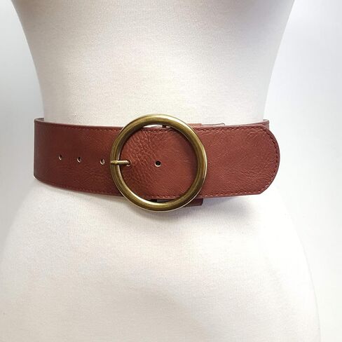 Wide Belt with Round Buckle in Kuwait