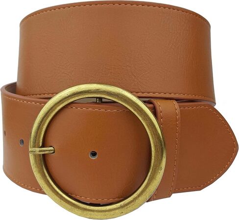 Wide Belt with Round Buckle in Kuwait