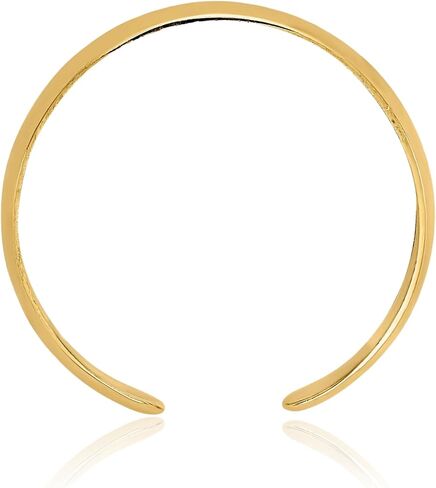 IceCarats 14K Solid Yellow Gold Adjustable Toe Ring Polished Matte For Her For Him in Kuwait