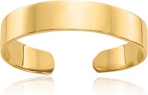 IceCarats 14K Solid Yellow Gold Adjustable Toe Ring Polished For Her For Him in Kuwait