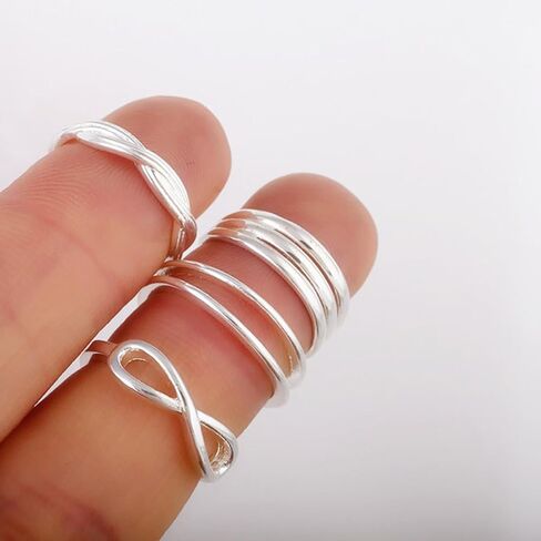 4PCS Toe Rings Alloy Jewelry Set Beach Wedding Accessories Travel Tootsies Rings for Water Activities Sea Theme Gift in Kuwait