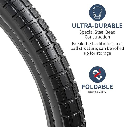 YUNSCM 2-PCS 26" Bike Tires 26x2.125/57-559 and 26" Bike Tubes Schrader Valve Compatible with Mountain/Off Road Bike 26x1.95 26x2.10 26x2.125 26x2.15 Bicycle Tires and Tubes (W-2026) in Saudi Arabia
