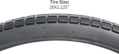 YUNSCM 2-PCS 26" Bike Tires 26x2.125/57-559 and 26" Bike Tubes Schrader Valve Compatible with Mountain/Off Road Bike 26x1.95 26x2.10 26x2.125 26x2.15 Bicycle Tires and Tubes (W-2026) in Saudi Arabia