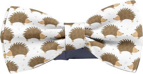 Pre-Tied Bow-Tie (Cute Hedgehog Pattern) Adjustable Bowties for Kids, Toddlers, Adults, Dogs, Cats, Pets in Saudi Arabia