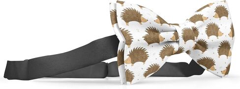 Pre-Tied Bow-Tie (Cute Hedgehog Pattern) Adjustable Bowties for Kids, Toddlers, Adults, Dogs, Cats, Pets in Saudi Arabia