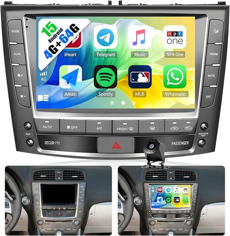 2+64G for Lexus IS250 IS200 IS220 IS300 IS350 2006-2012 Upgrade Radio Android Car Stereo Carplay Android Auto Mirror Link 30 Themes 10.1 inch Touchscreen Head Unit FM GPS Bluetooth+Backup Camera&MIC in Kuwait