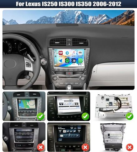2+64G for Lexus IS250 IS200 IS220 IS300 IS350 2006-2012 Upgrade Radio Android Car Stereo Carplay Android Auto Mirror Link 30 Themes 10.1 inch Touchscreen Head Unit FM GPS Bluetooth+Backup Camera&MIC in Kuwait