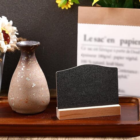 Mini Chalkboard Signs with Stand (10-Pack) – 3x3.9 Inch Double Sided Small Chalkboard Signs for Food, Vendor Booth, Party Decor, Craft Fair Display, Table Decorations & Events in Saudi Arabia