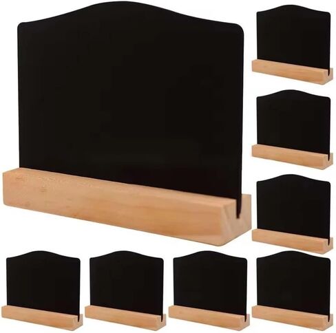 Mini Chalkboard Signs with Stand (10-Pack) – 3x3.9 Inch Double Sided Small Chalkboard Signs for Food, Vendor Booth, Party Decor, Craft Fair Display, Table Decorations & Events in Saudi Arabia