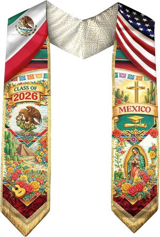 Mexican Graduation Sash, Mexican Stole 2026, Graduation Sash 2026, Graduate Stole in Kuwait