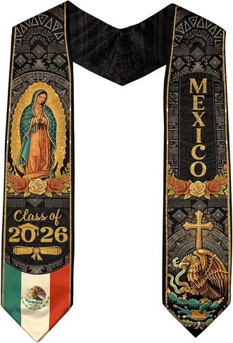 Graduation Stole Mexico, Mexican Graduation Sash 2026, Class of 2026, Cross Graduate Stole in Kuwait