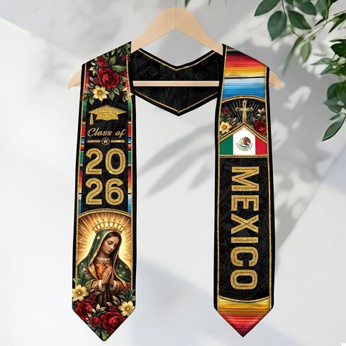 Graduation Stole Mexican, Estolas De Graduacion, Class Of 2026, Mexican Graduation Sash, Cross Graduate Stole in Saudi Arabia