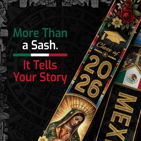 Graduation Stole Mexican, Estolas De Graduacion, Class Of 2026, Mexican Graduation Sash, Cross Graduate Stole in Saudi Arabia