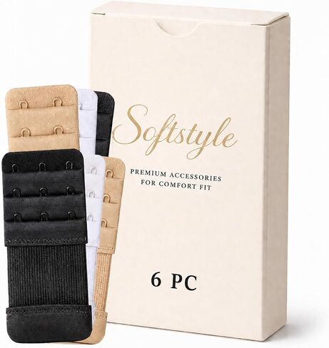 موسعات حزام حمالة الصدر الفاخرة من SOFTSTYLE، 3 خطافات، 2 خطاف، مجموعة كومبو in Kuwait