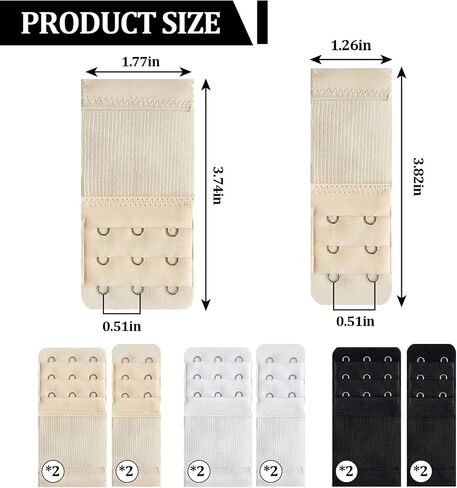 12 Pcs Women's Bra Extenders in Saudi Arabia
