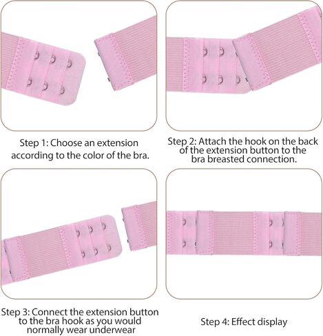 15PCS Bra Extenders 2 Hook 3 Hook 4 Hook, Soft Elastic Bra Extension Strap for Women Plus Size, Adjustable 3/4 Rows Bras Hooks Replacement Set (Black Nude Beige Grey White) in Kuwait