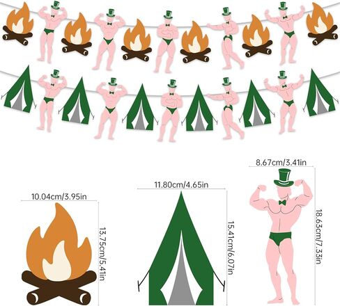 Funny Camping Bachelorette Party Banner - Rustic Woodland Theme Bridal Shower Decorations for Bride, Hen Party Supplies, Outdoor Cabin Crew Bachelor(ette) Party Sign, Glamping Photo Booth Prop in Saudi Arabia