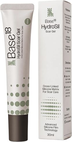 HydroSil Scar Gel 30ml | 7 Actives in Silicone with Niacinamide, Ectoin & Madecassoside | Quick-Drying Silicone Gel for Surgical, Acne, Keloid & Hypertrophic Scars | Face & Body in Kuwait
