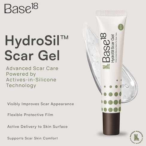 HydroSil Scar Gel 30ml | 7 Actives in Silicone with Niacinamide, Ectoin & Madecassoside | Quick-Drying Silicone Gel for Surgical, Acne, Keloid & Hypertrophic Scars | Face & Body in Kuwait