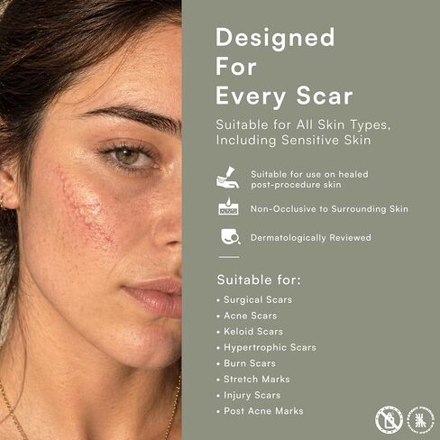 HydroSil Scar Gel 30ml | 7 Actives in Silicone with Niacinamide, Ectoin & Madecassoside | Quick-Drying Silicone Gel for Surgical, Acne, Keloid & Hypertrophic Scars | Face & Body in Kuwait