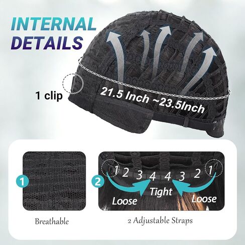 5Pcs Set- Black Curly Wig + Sequin Glove + Sunglasses + Hair Tie + Wig Cap for Men Women Performance Costume Cosplay Halloween & Dress-Up Events in Saudi Arabia