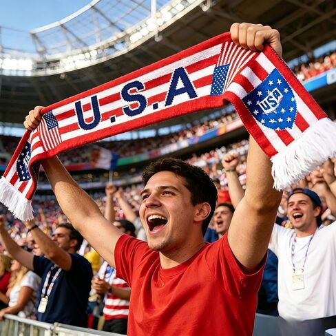 مجموعة معدات مشجعي كأس العالم لكرة القدم الرياضية لعام 2026 بالولايات المتحدة الأمريكية، 10 قطع من ملحقات مشجعي كرة القدم الوطنية ليوم اللعبة وحفلات المشاهدة - مع علم فريق الولايات المتحدة الأمريكية، ووشاح، وعصابة الرأس، وأساور المعصم، والنظارات الشمسية،  in Kuwait