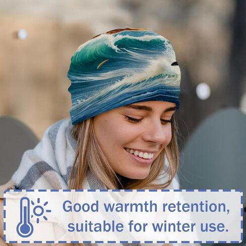 Panda Bamboo Beanie Hats for Women Men Slouchy Beanies Winter Hats Skull Cap Warm Velvet Cancer Headwear in Saudi Arabia