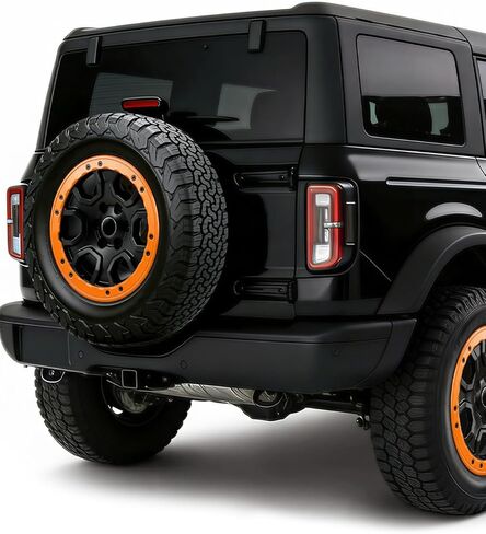 5X Bead Lock Wheel Trim Rings Kit Fit for 2021-2024 Ford Bronco Sasquatch Performance Orange in Saudi Arabia