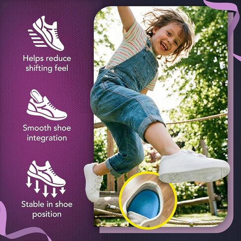Ballotte Heel Cups for Kids, Shock Absorbing Gel Heel Inserts for Severs Disease & Plantar Fasciitis, Soft TPE Pads for Sports & Daily Wear, Fits Shoe Size 3-9, Pack of 4 in Saudi Arabia