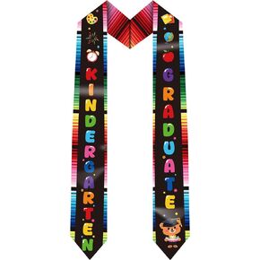 Kindergarten Graduation Sash, Double Sided Wrold 5 th Preschool Graduation Stole for Kids Party Supplies in Kuwait