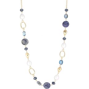 Long Gold Necklaces for Women Trendy Beaded Chain Necklace Chunky Costume Jewelry Gifts for Her in Saudi Arabia