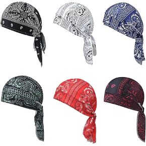6PCS Paisley Cooling Headscarf Cap elastic cycling sports cap cooling head scarf men and Women in Saudi Arabia