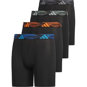 ملابس داخلية طويلة للأطفال من adidas Boys Performance مصنوعة من الألياف الدقيقة (4 عبوات أو 3 عبوات). in Kuwait