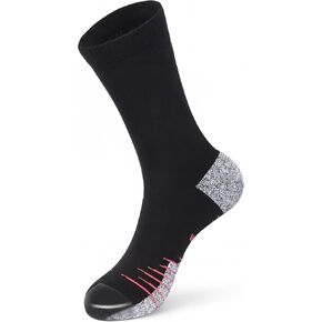 Toe Protection Dual Anti Slip Crew Socks, Anti Blister Cushioned Athletic Socks, Breathable Moisture Wicking for Soccer Running Basketball Hiking Cycling for Men Women in Saudi Arabia