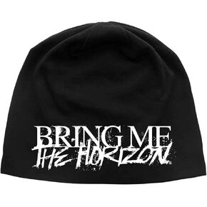 Bring Me The Horizon Beanie Hat Cap Horror Band Logo Official Black Jersey Print Size One Size in Saudi Arabia