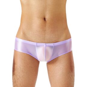 FEOYA Men Sheer Shiny Boxer Briefs Metallic Sexy Pouch Underwear Glossy Low Rise Underpants in Saudi Arabia
