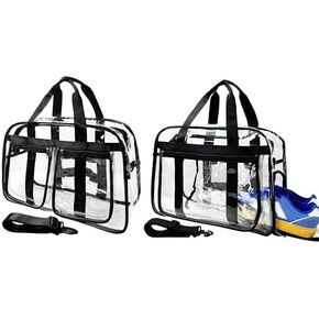 Large Clear Tote Bag for Duffle Travel Gym Travel Beach, Big Transparent See Through Bag for Women Men in Saudi Arabia