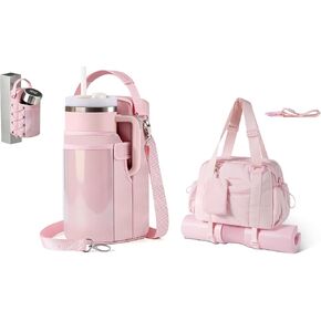 Magnetic Gym Bag for Women w/Touchscreen Pocket Fits 40oz Tumbler in Saudi Arabia