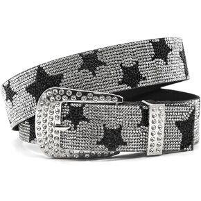 Y2K Rhinestone Star Belt for Men Women -Studded Belts Glitter Vintage Punk Waist Belts Street Accessories in Saudi Arabia