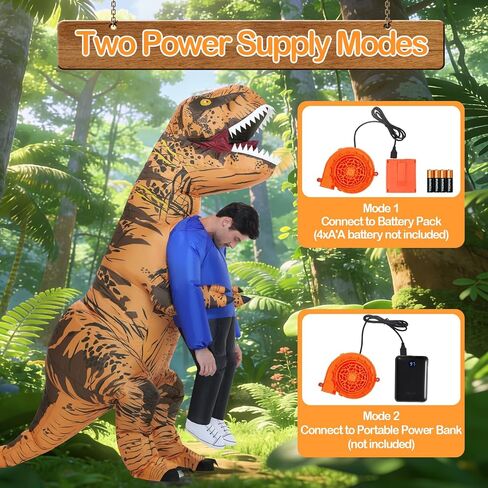 WQWOVRVO Inflatable Dinosaur Costume Adult,Blow up Costumes for Women/Men,Funny Halloween Costumes for Adults Party Cosplay in Saudi Arabia
