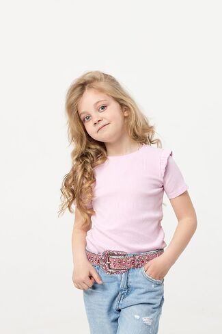 Jastore Kids Rhinestone Western Belt Girl Boys Cowboy Cowgirl Belts with Bling Diamond Studded Leather Belt for Jeans in Kuwait