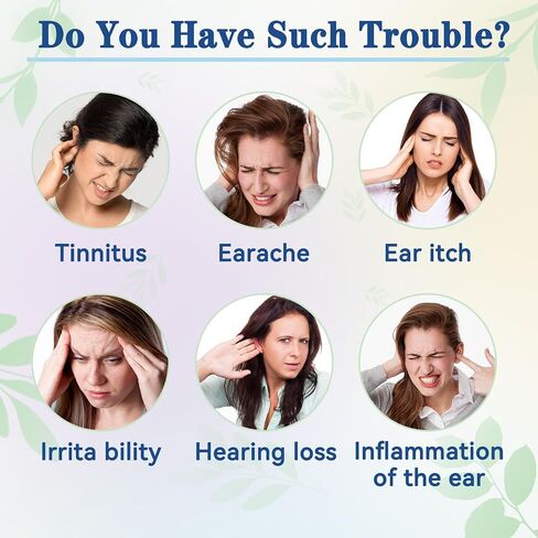 Tinnitus Relief for Ringing Ears (36Pcs) - Natural Herbal Tinnitus Relief Patches, Portable Tinnitus Patch, Gentle and Effective Ear Tinnitus Relief, Improve Focus and Ear Discomfort in Kuwait