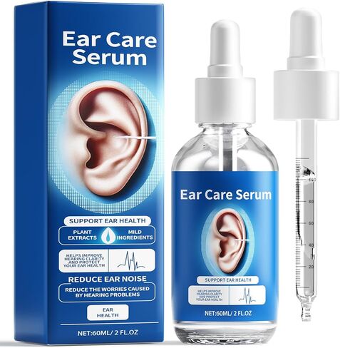 Tinnitus Relief for Ringing Ears, Tinnitus Relief Ear Drops, Natural Tinnitus Treatment for Ear Ringing Relief, Effectively Reduce Ear Noise & Promote Healthy Hearing Blue 60ML in Saudi Arabia