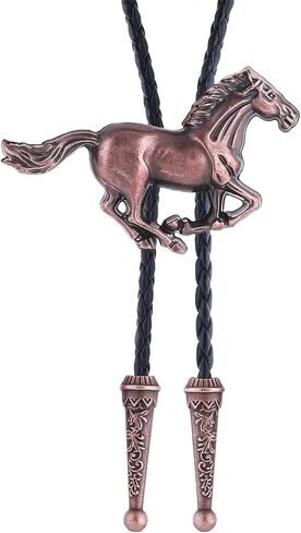 Btilasif Bolo Tie for Women Men, Western Cowboy Tie Vintage Moth Eagle Rooster Leather Neckties, Cowboy Gifts for Men Cowgirl in Kuwait