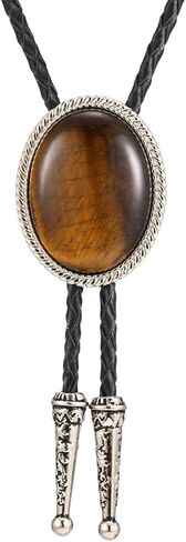 Eagle Bolo Tie for Men Western Bolo Tie Cowboy Leather Necktie American Flag Eagle Cowboy Gift for Men in Saudi Arabia