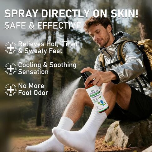 2PCS Foot Spray with Tea Tree Oil,Tea Tree Oil Feet Spray,Foot & Shoe Freshness,Quick-Drying and Travel in Saudi Arabia